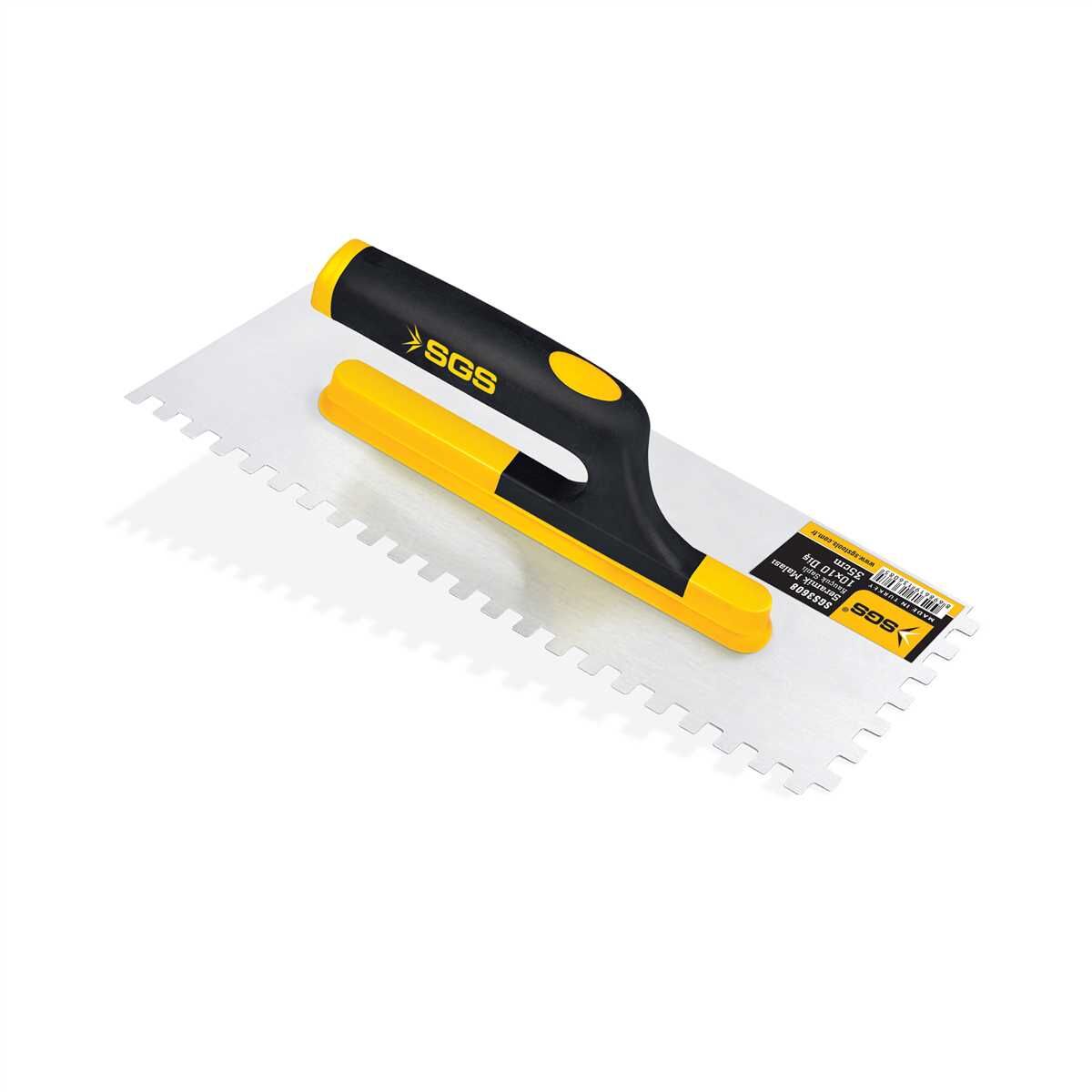 SGS Seramik Malası 10×10 35 cm | Kauçuk Saplı Profesyonel