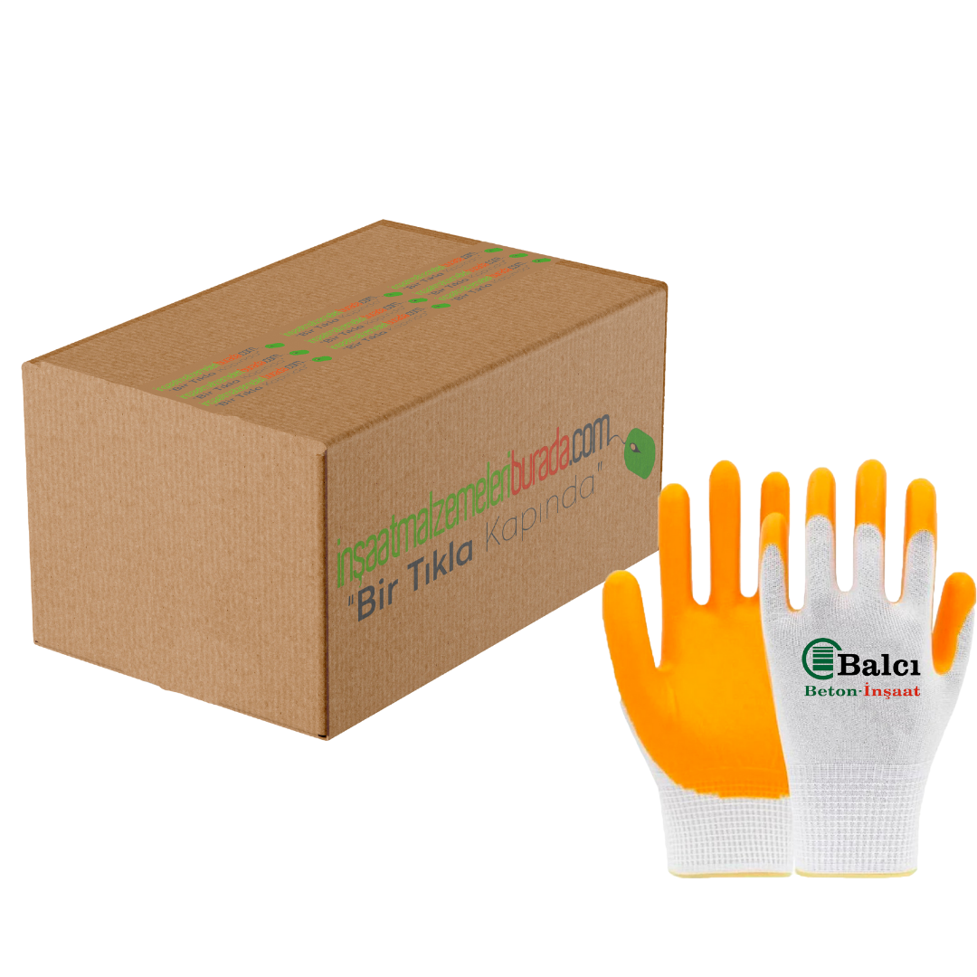 Kaliteli Sarı İş Eldiveni Koli (30 Çift + 5 Çift Hediye)