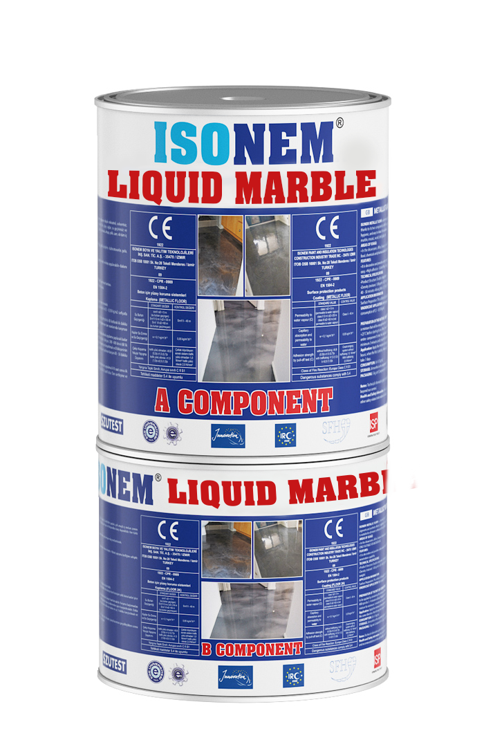 İsonem Liquid Marble Tezgah & Zemin 1,6 + 0,9 Kg