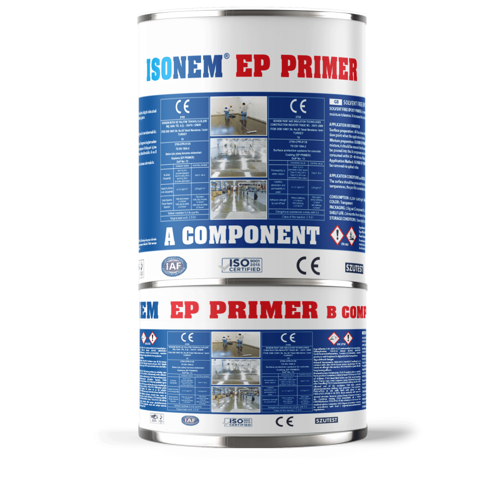 Isonem EP P Solventsiz Epoksi Astar 3,1+ 1,9 Kg