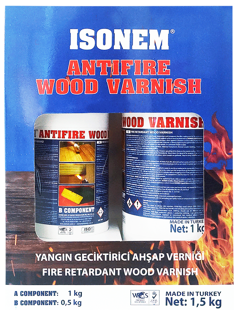 Isonem Antifire Wood W 1 Kg + 0,5 Kg | Ahşap Vernik