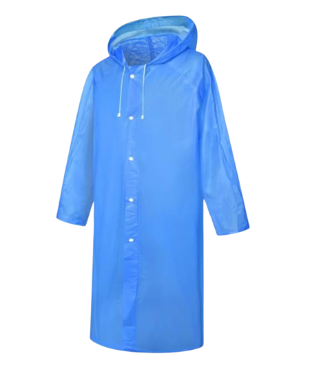 Su Geçirmez Yağmurluk Mavi