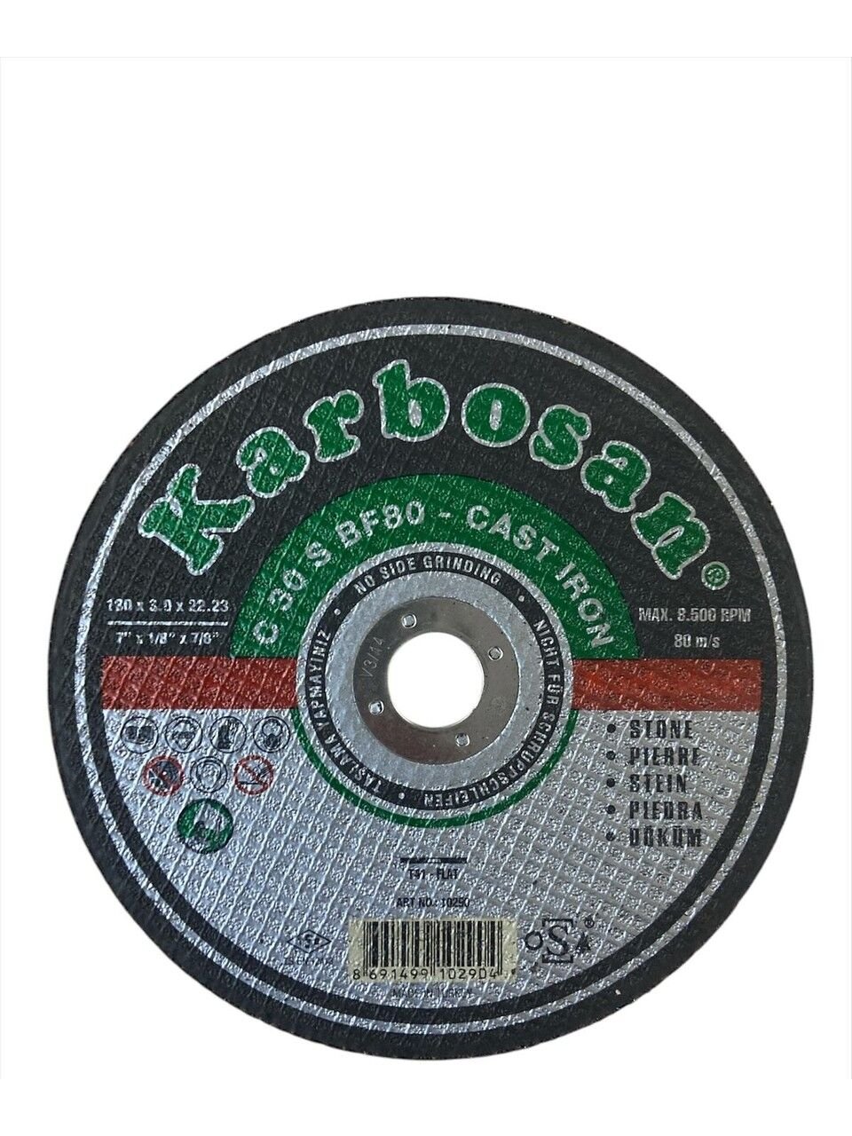 Karbosan Döküm Kesme Diskleri 180 mm – Sağlam ve Etkili Kesim