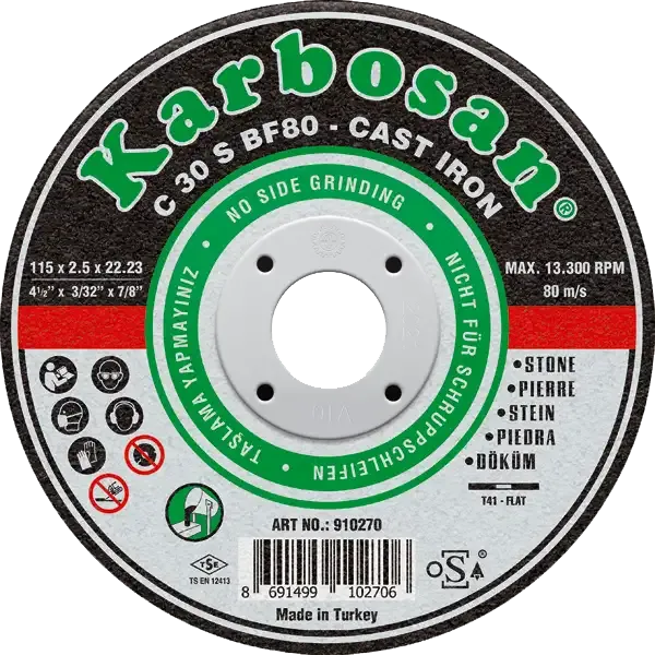 Karbosan Döküm Kesme Diskleri 115 mm – Sağlam ve Keskin Kesim