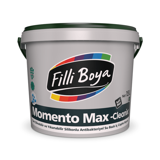 Filli Boya - Momento Max-Cleanix® - Silikonlu Antibakteriyel Su Bazlı İç Cephe Boyası