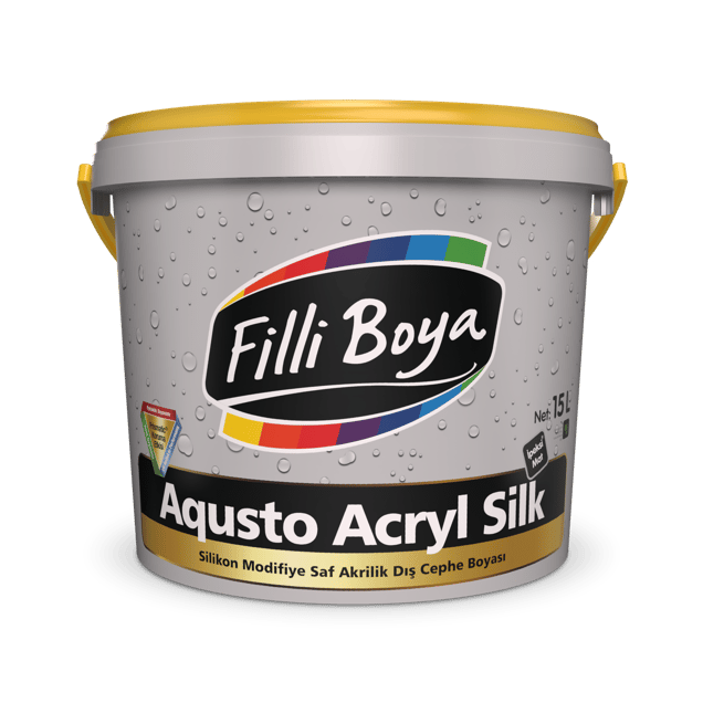 Filli Boya - Aqusto Acryl Silk - Silikon Modifiye Saf Akrilik İpeksi Mat® Dış Cephe Boyası