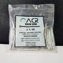 ACR Çivi 4x60 Beton Çivisi | İnşaat Sabitleme Çözümü