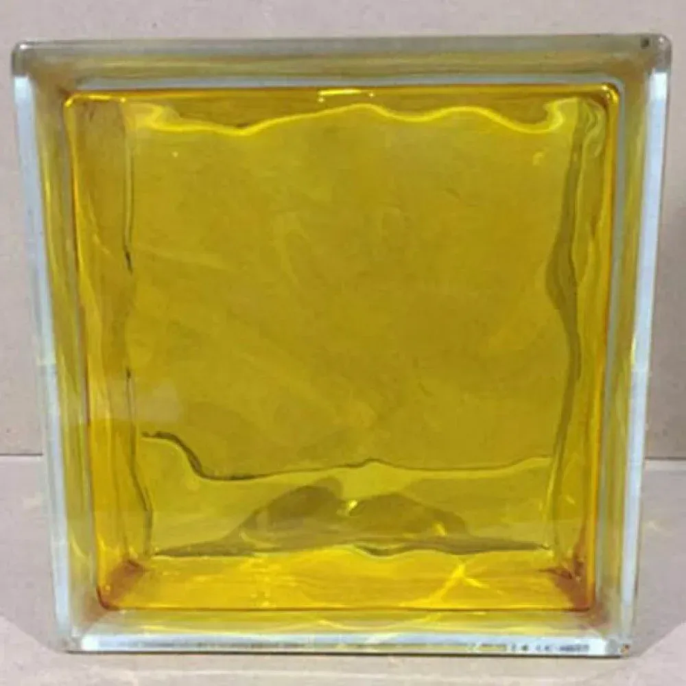 GlassBlock Mavi Çizgili Cam Tuğla – Modern Dekoratif Çözüm