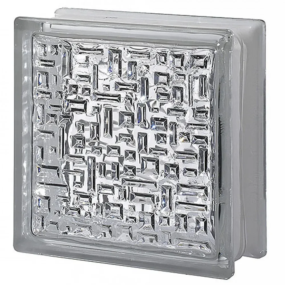 GlassBlock Şeffaf Maya Mozaik Cam Tuğla | Dekoratif Çözüm