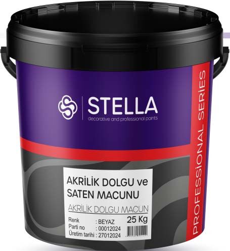 STELLA AKRİLİK DOLGU VE SATEN MACUNU 20KG