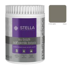 Stella Su Bazlı Saf Akrilik Boya (Moss Grey Ral-7003) - 500 ML