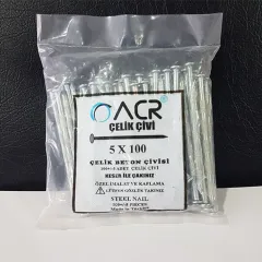 Beton Çivisi 5x100 mm | Beton ve Ahşap Kalıp İçin Dayanıklı