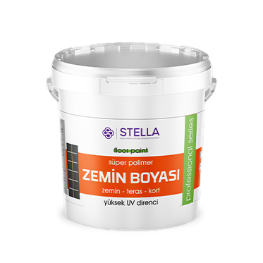 Stella Süper Polimer Zemin Teras Kort Boyası 10 Kg | UV Dirençli