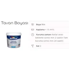 Marshall Tavan Boyası Su Bazlı  Beyaz 10 kg
