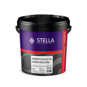 Stella Akrilik Dolgu ve Saten Macunu 20 Kg | Yüzey Onarımı