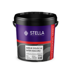 Stella Akrilik Dolgu ve Saten Macunu 20 Kg | Yüzey Onarımı