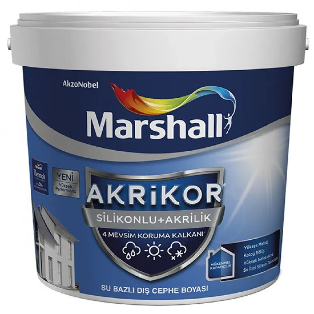 Marshall Akrikor Silikonlu Akrilik BW 2.5 lt