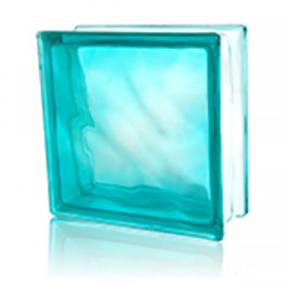 Cam Tuğla Turkuaz Dalgalı 19*19*8