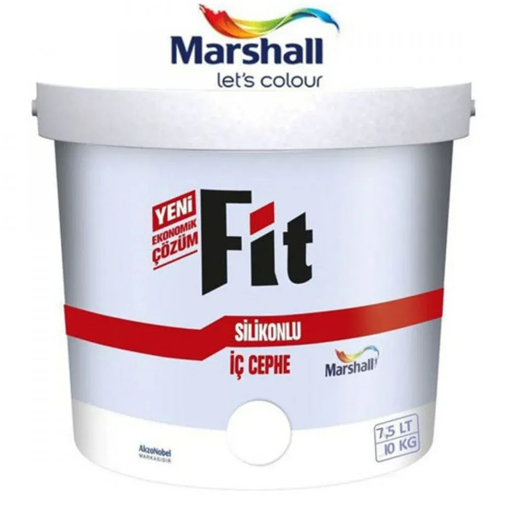 Marshall Fit Silikonlu Beyaz 10 Kg | İç Cephe Boyası