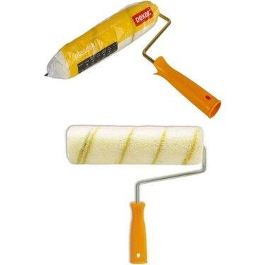 Dekor Rulo Fırça 20 Cm Sarı Saplı