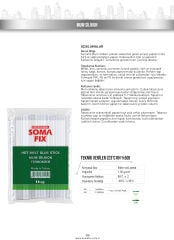Somafix 1 kg 11.3X300 Kalın Mum Silikon (Şeffaf)