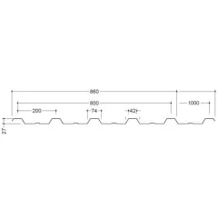 Trapez Saç Bordo 0,50 mm