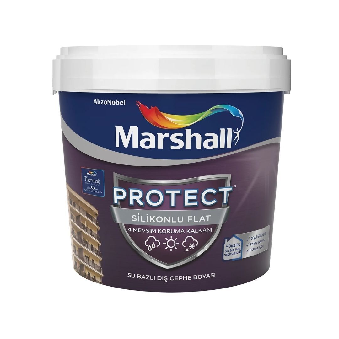 Marshall Protect Silikonlu Flat Dış Cephe 7.5 Lt