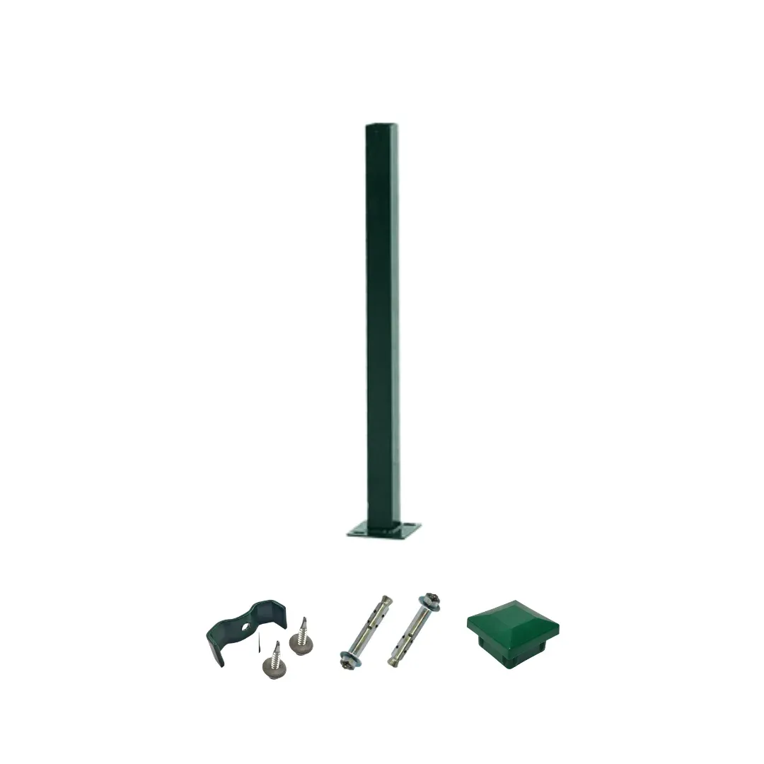 Panel Çit Direği 100 cm Galvaniz | Elektrostatik Boyalı Direk