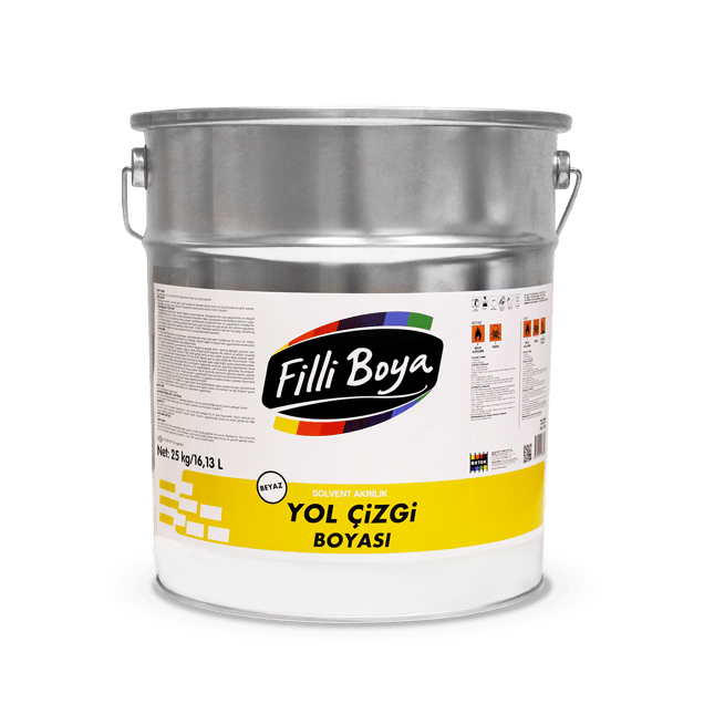Filli Boya - Solvent Bazlı Akrilik Yol Çizgi Boyası | 25 Kg