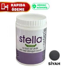 Stella Su Bazlı Saf Akrilik Boya Siyah 1 Litre