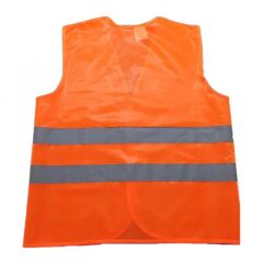 Turuncu Reflektörlü İkaz Yeleği – İş Güvenliği Yeleği
