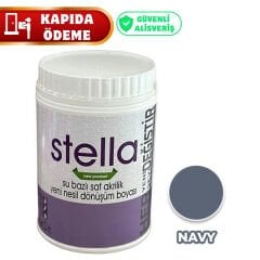 Stella Su Bazlı Saf Akrilik Boya Navy 1 Lt