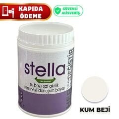 Stella Su Bazlı Saf Akrilik  Boya Kum Beji 1 Lt