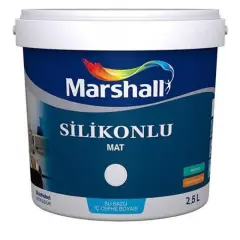 Marshall Silikonlu Boya Mat 15 Lt | Su Bazlı İç Cephe Boyası