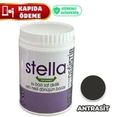 Stella Su Bazlı Saf Akrilik Boya Antrasit 1 Lt