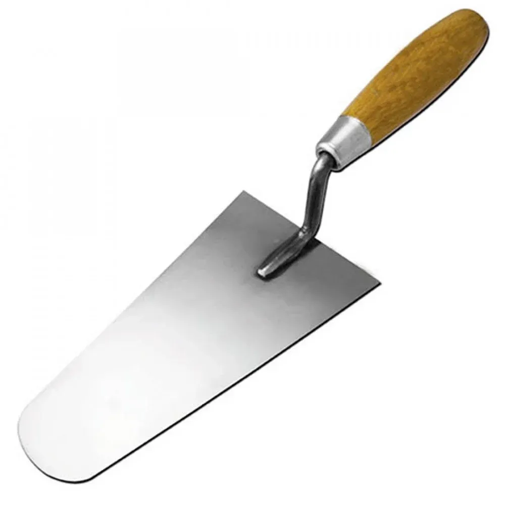 Sıva Malası Ahşap Saplı 22 cm | Paslanmaz Çelik Yüzey