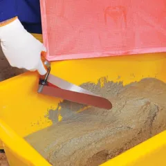 Sıva Malası Ahşap Saplı 22 cm | Paslanmaz Çelik Yüzey