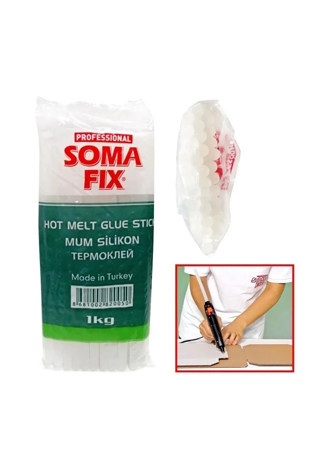 Somafix 1000 Gr Kalın Mum Silikon 30 cm | Sıcak Silikon