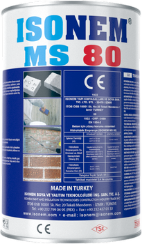 İsonem MS 80 Dış Cephe Şeffaf Su Yalıtımı 3,5 L