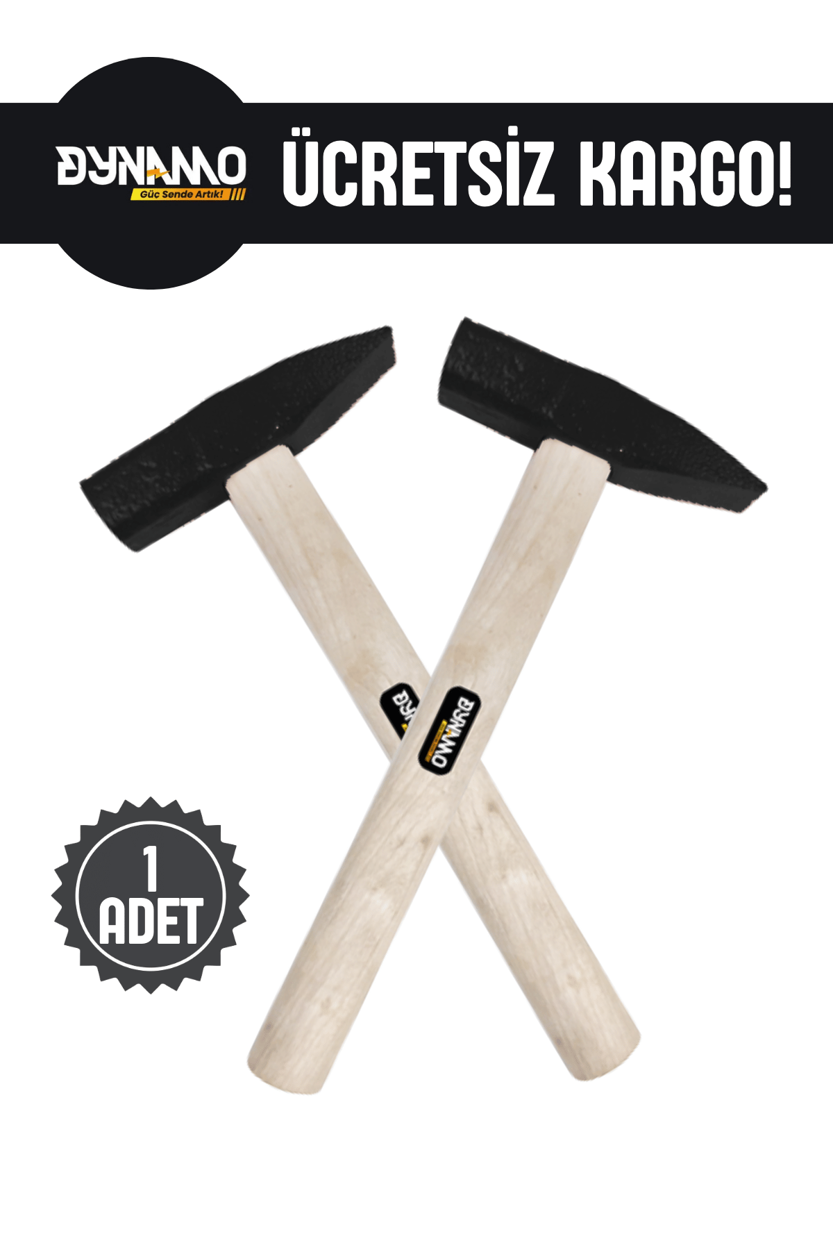 Dynamo Çekiç – Dayanıklı Çelik Başlık ve Ergonomik Sap Tasarımı