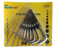 Max-El-9 Parça Askı Aparatlı Alyan Seti Çelik