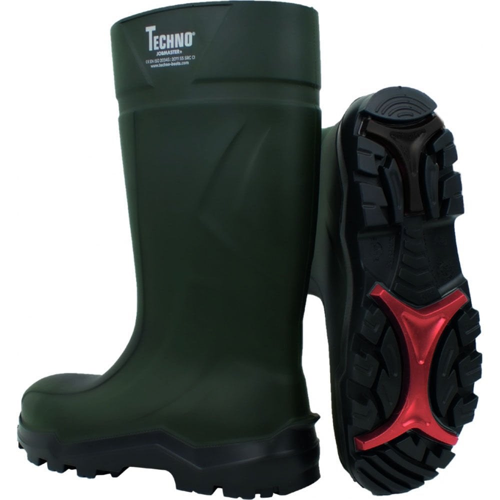 Yeşil Çizme Çelik Burunlu (Uzun) S4 Joobmaster Techno Boots