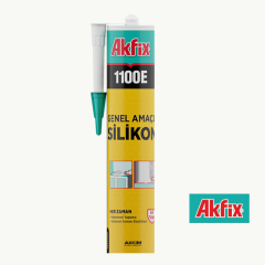 Akfix 1100E Silikon Seti 3 Adet + Silikon Tabancası