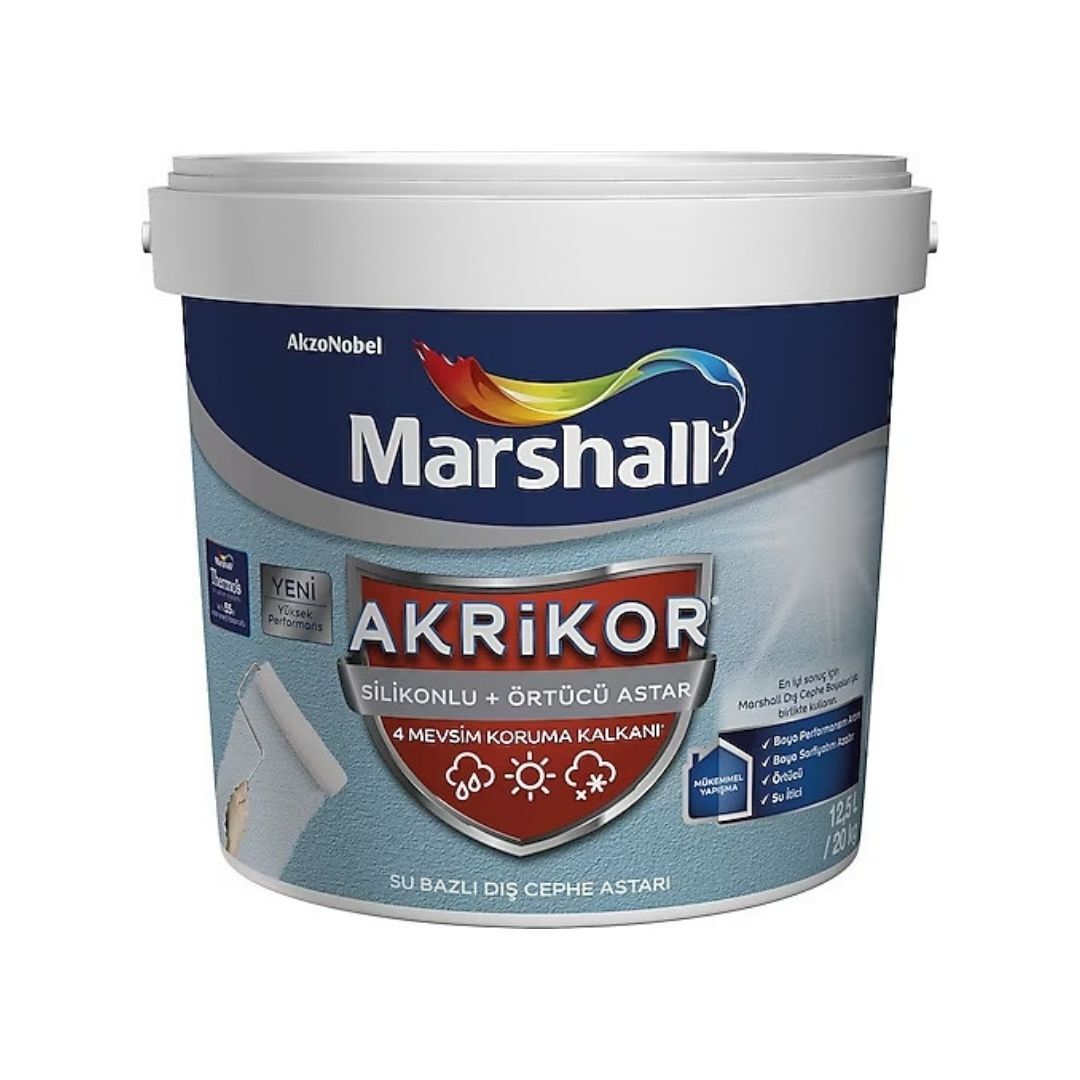 Marshall Akrikor Silikonlu+Örtücü Astar 20 Kg