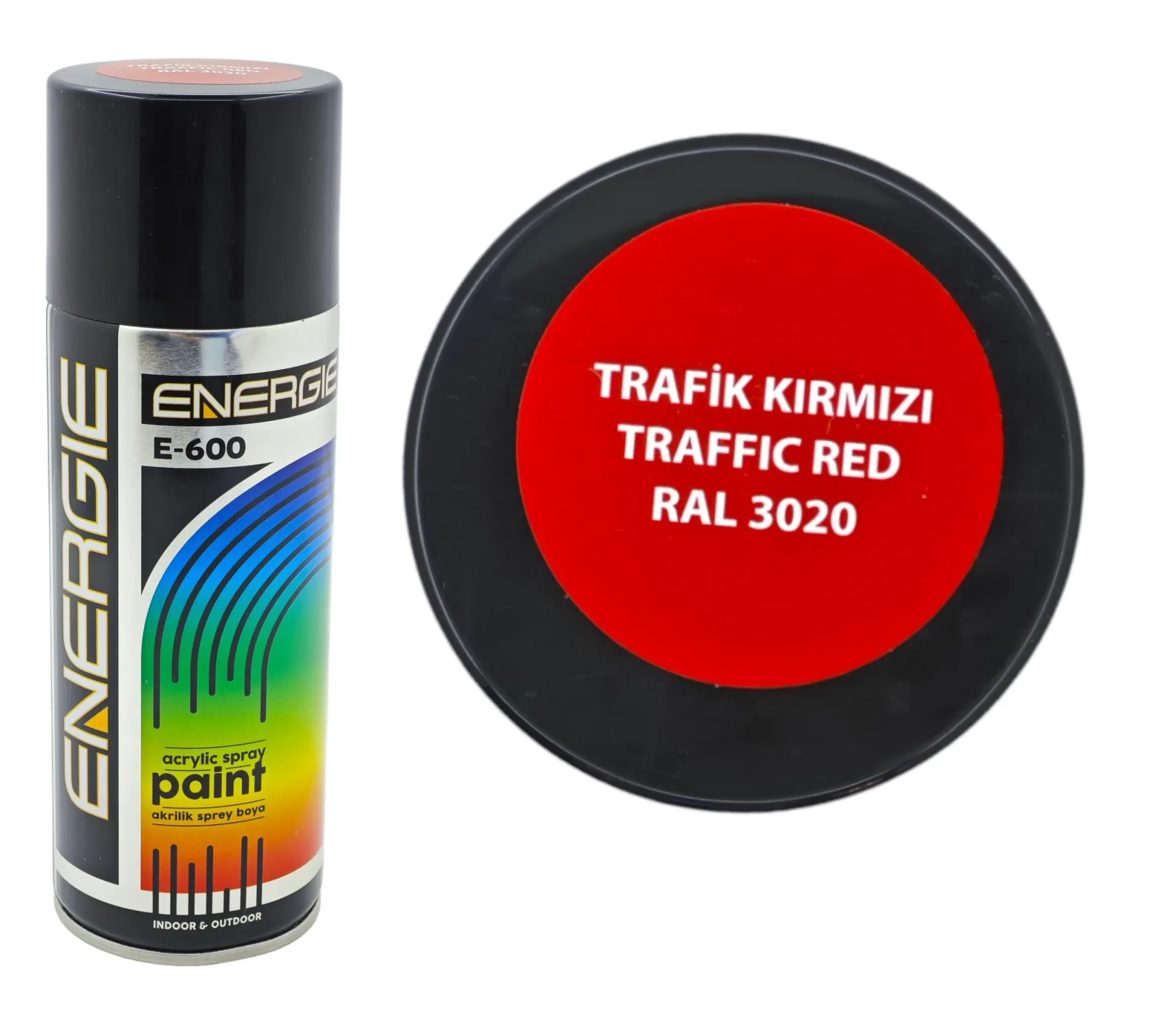 Energie RAL 3020 Trafik Kırmızı | Akrilik Sprey Boya- 400ml