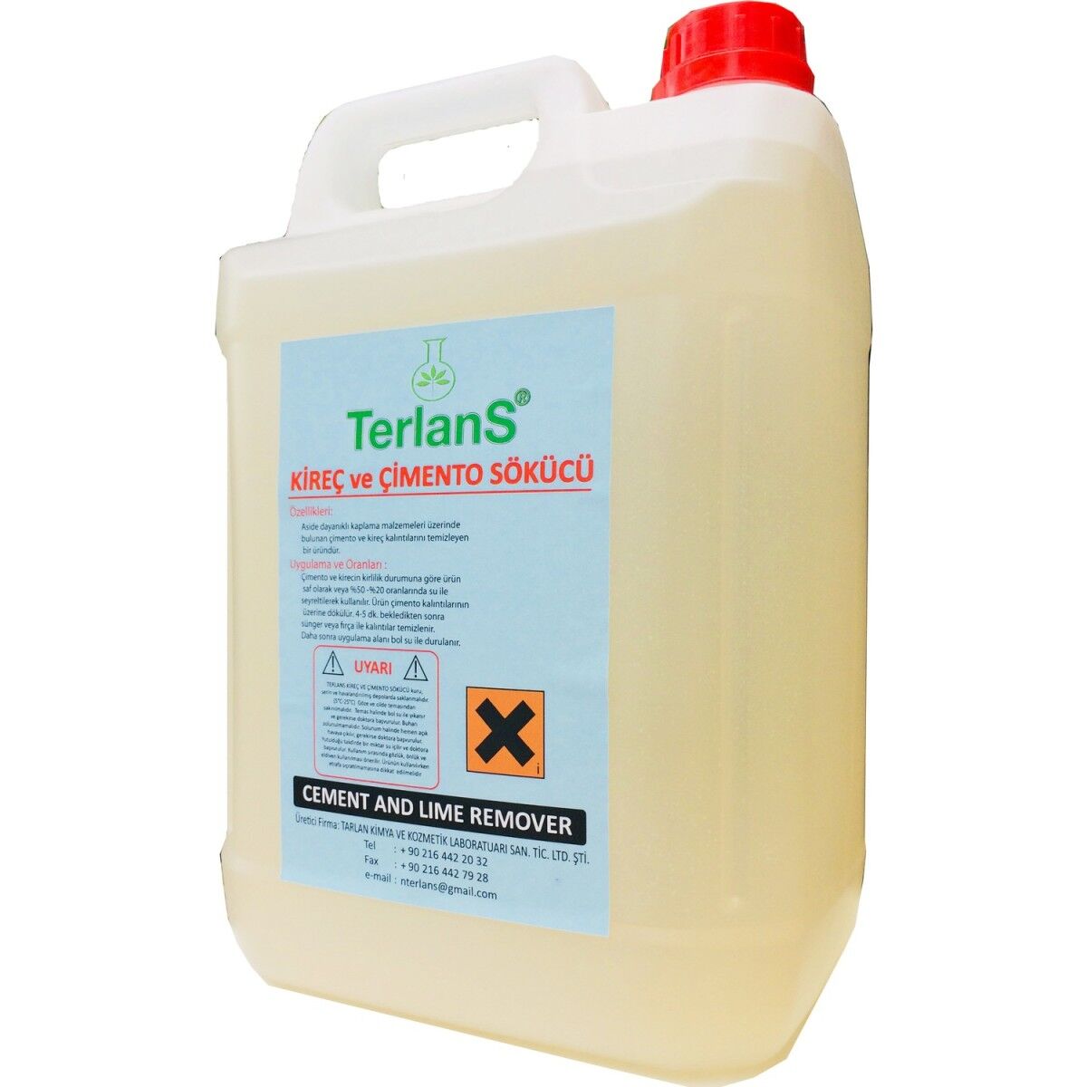 Terlans Çimento ve Kireç Sökücü  - 5000 ml