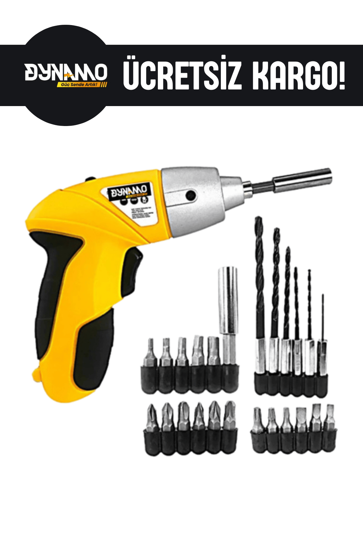 26 Parça Şarjlı Vidalama Seti – Çok Yönlü Vidalama Aracı Seti