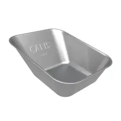 Çalış Galvanizli Gri El Arabası Teknesi | 100 Lt