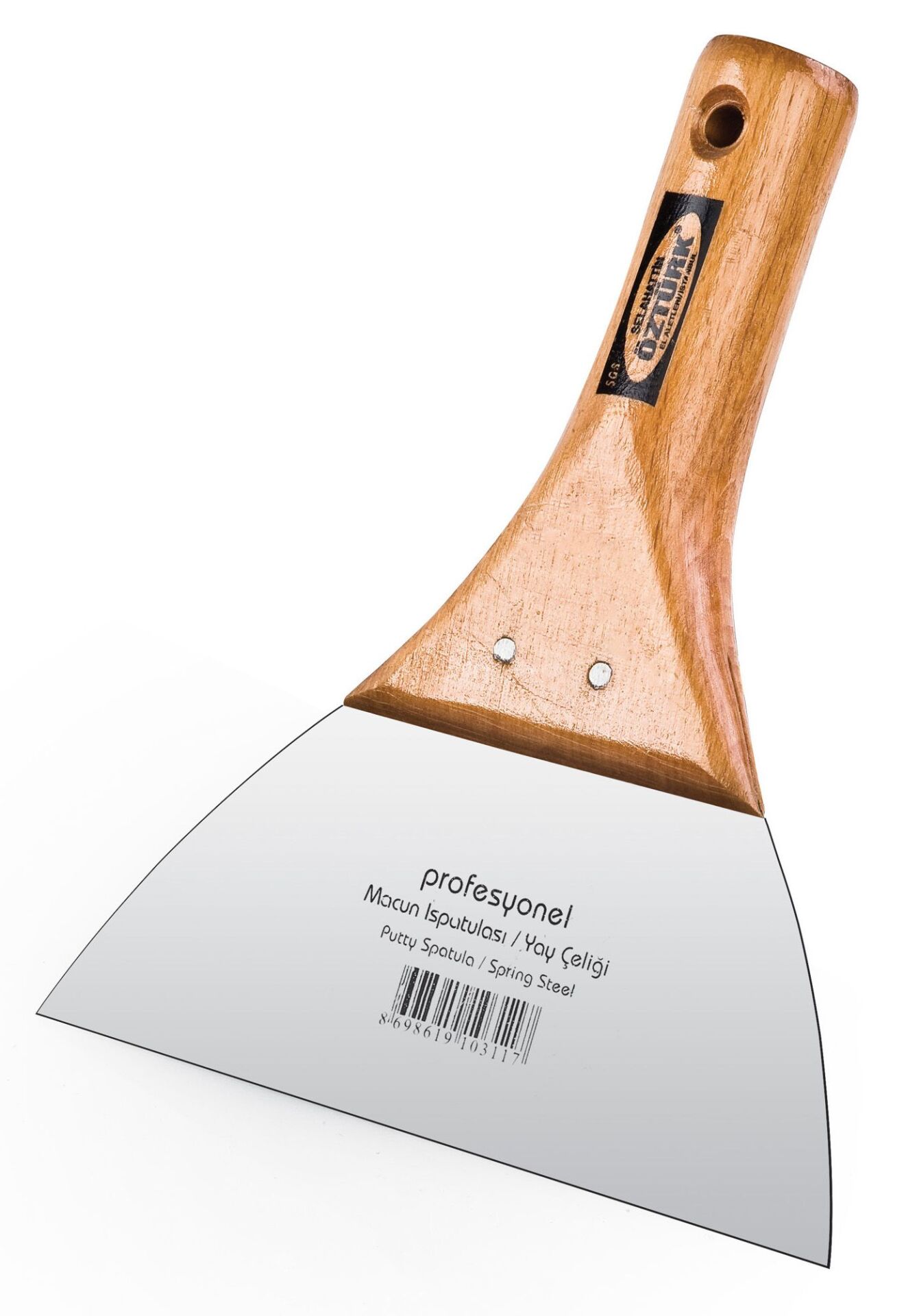 SGS Macun Ispatulası 14 cm Ahşap Sap | Dayanıklı Spatula