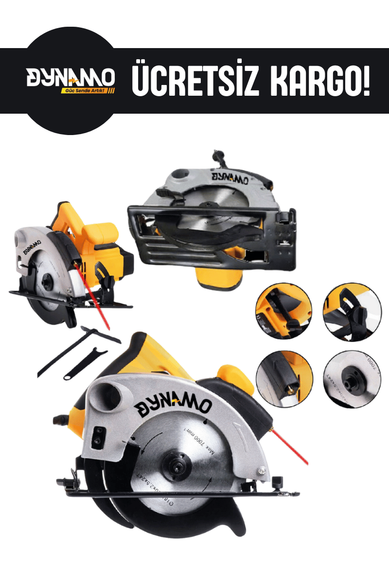 Dynamo 800W Elektrikli Sunta Kesme Daire Testere Makinası